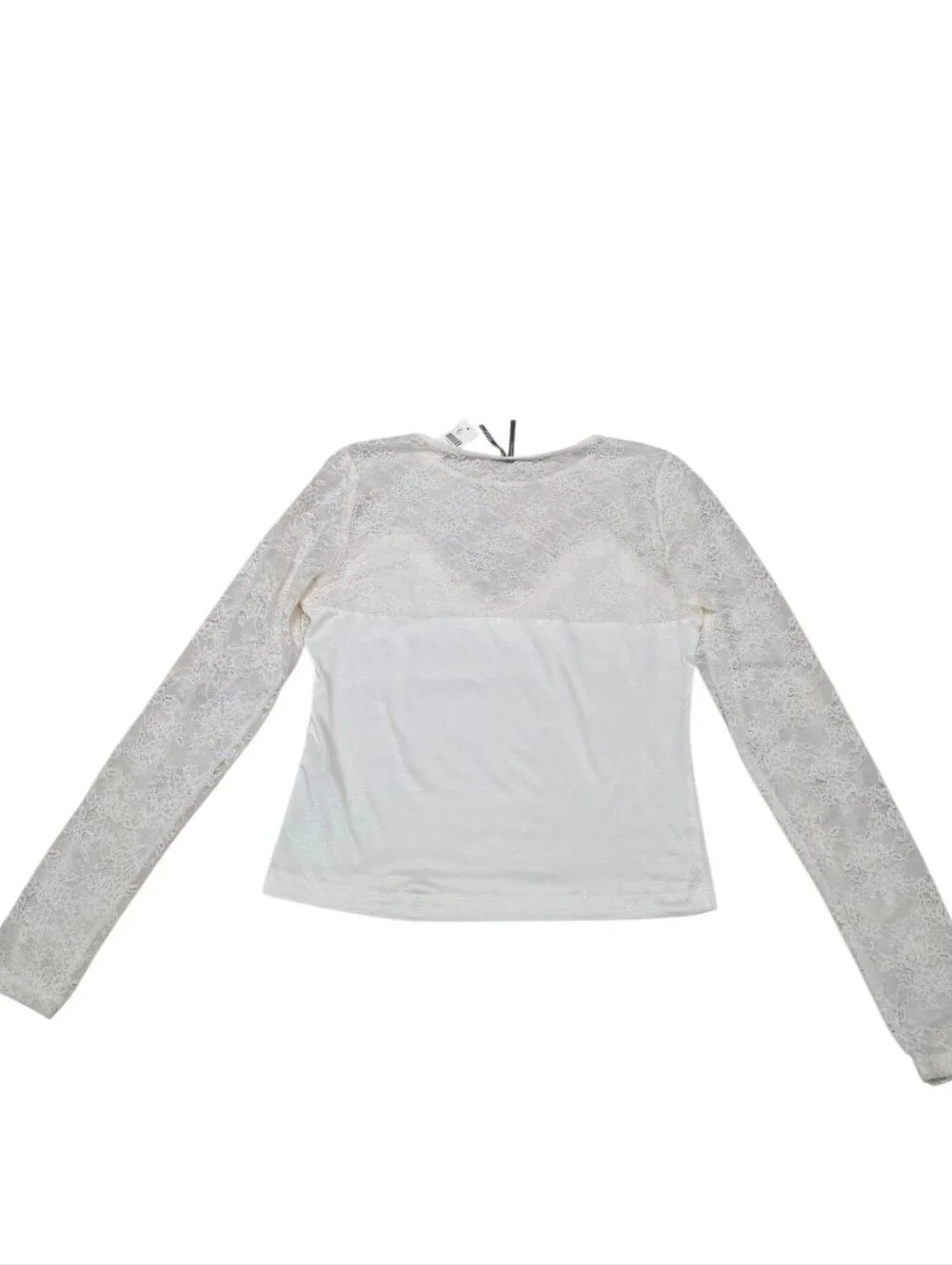 NWT Anthropologie Long Sleeve Ivory Lace Shirt